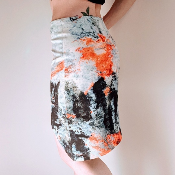🌈HP Bec & Bridge Fire And Ice asymmetrical skirt - Picture 4 of 8